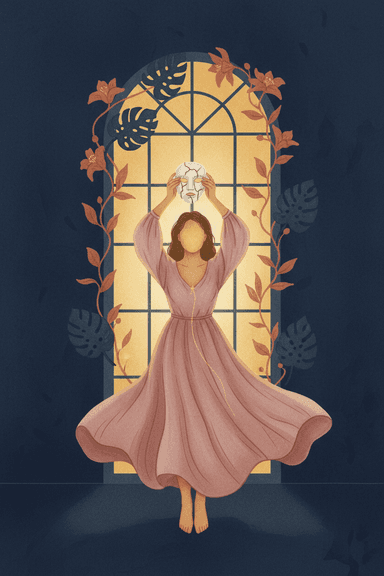 Miła dziewczynka, zmęczona kobieta — okładka